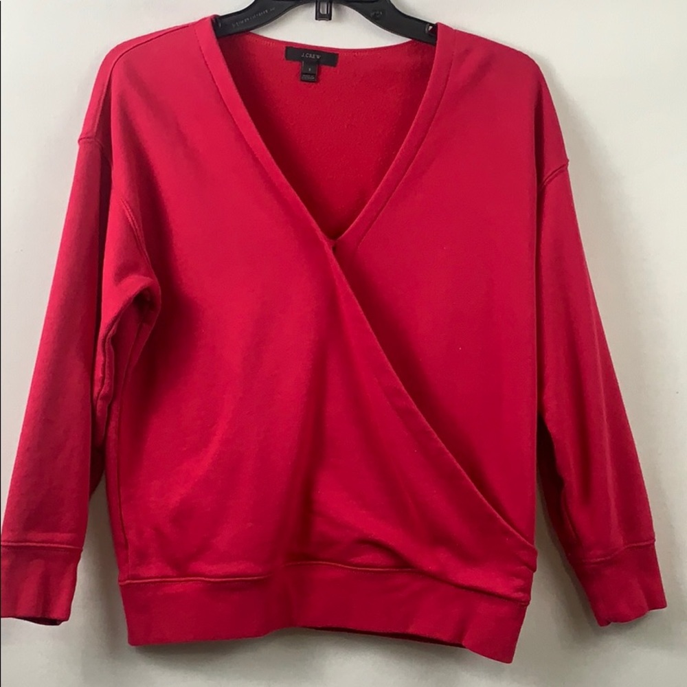 J.crew pink sweatshirt wrap size S